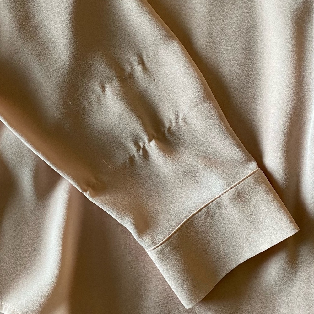 NWOT Sheer Ruffled Blouse - Picture 3 of 12